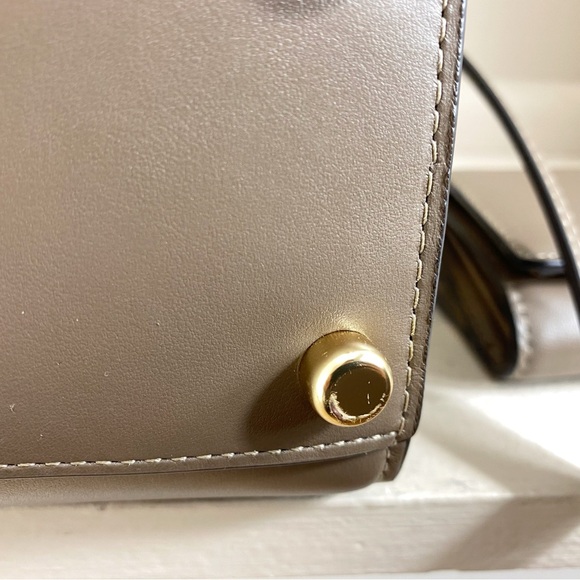 Coach Dark Stone Brown Andrea Carryall Crossbody Bag and Micro Wallet - Picture 9 of 16